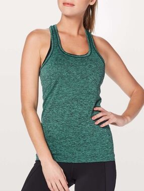 Lululemon Swiftly Tech Racerback Eucalyptus / Black